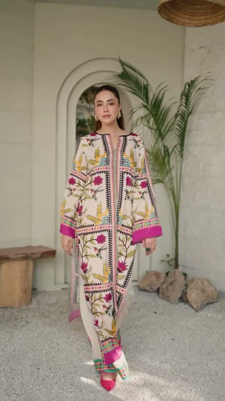 Women's Printed Kurta with Pants | Cord set - photo 5