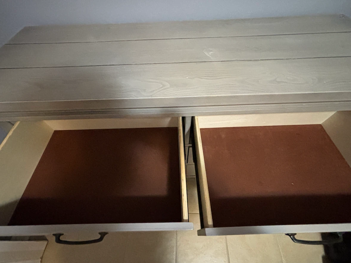 Gray Dresser with 6 Drawers - photo 2