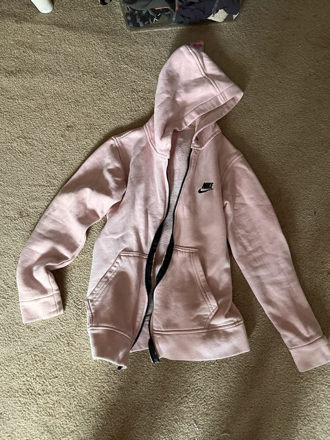 Pink Nike Zip-Up Hoodie