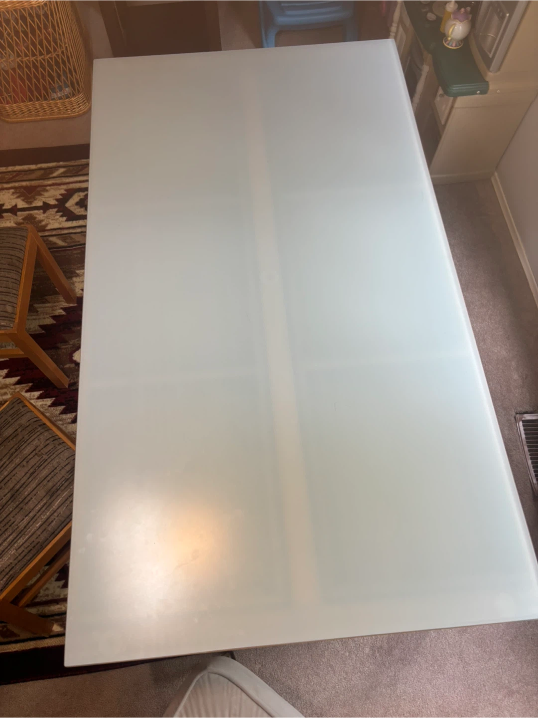 Glass top dining room table - photo 2