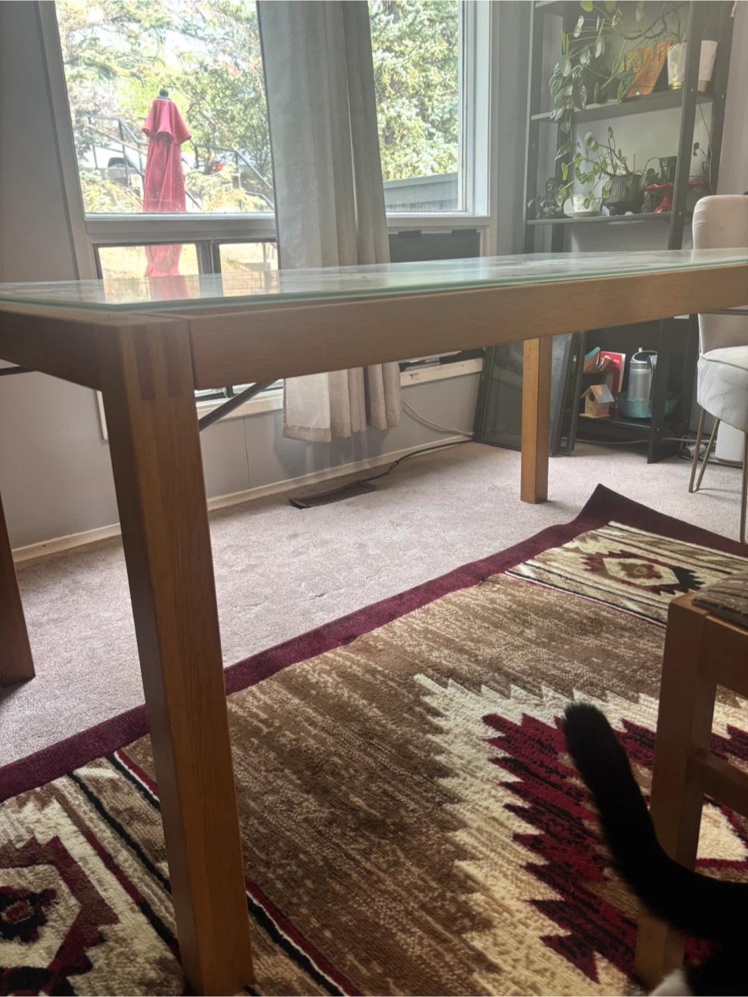 Glass top dining room table - photo 5