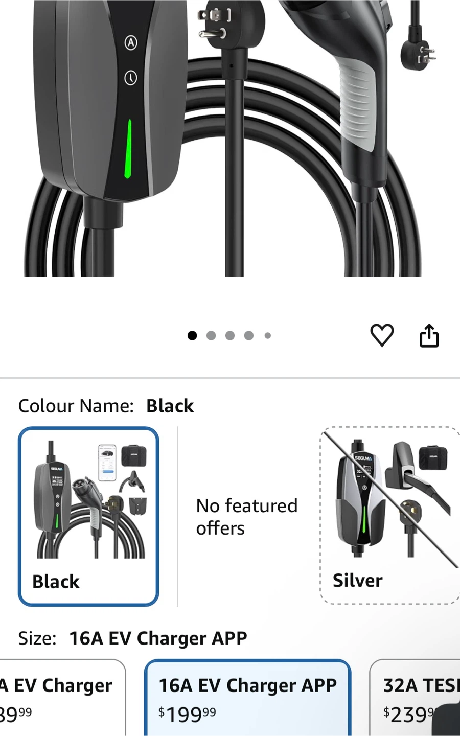 SEGUMA 16A EV Charger with APP - photo 4