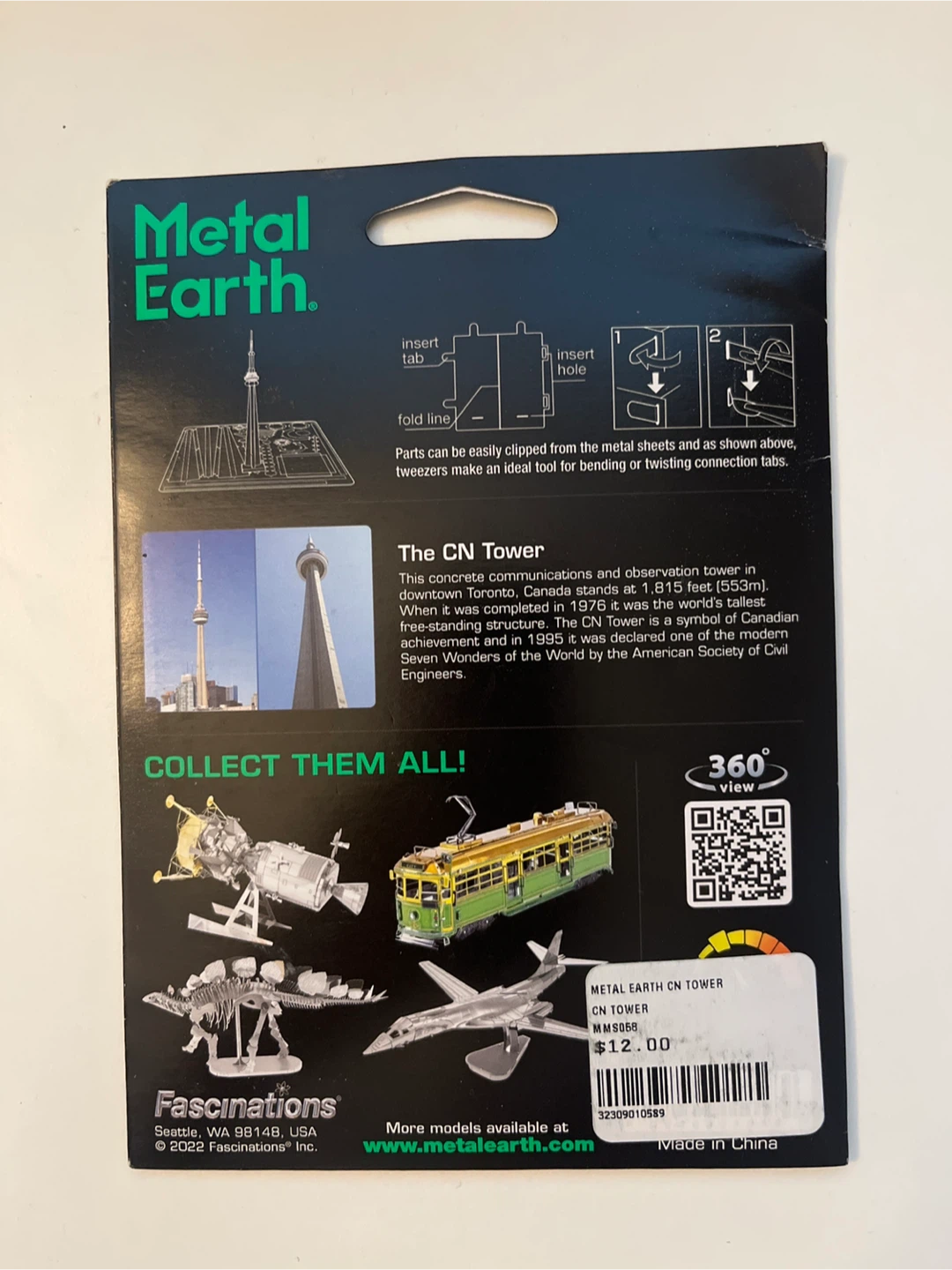 Metal Earth CN Tower Steel Model Kit - No Glue Required - photo 2
