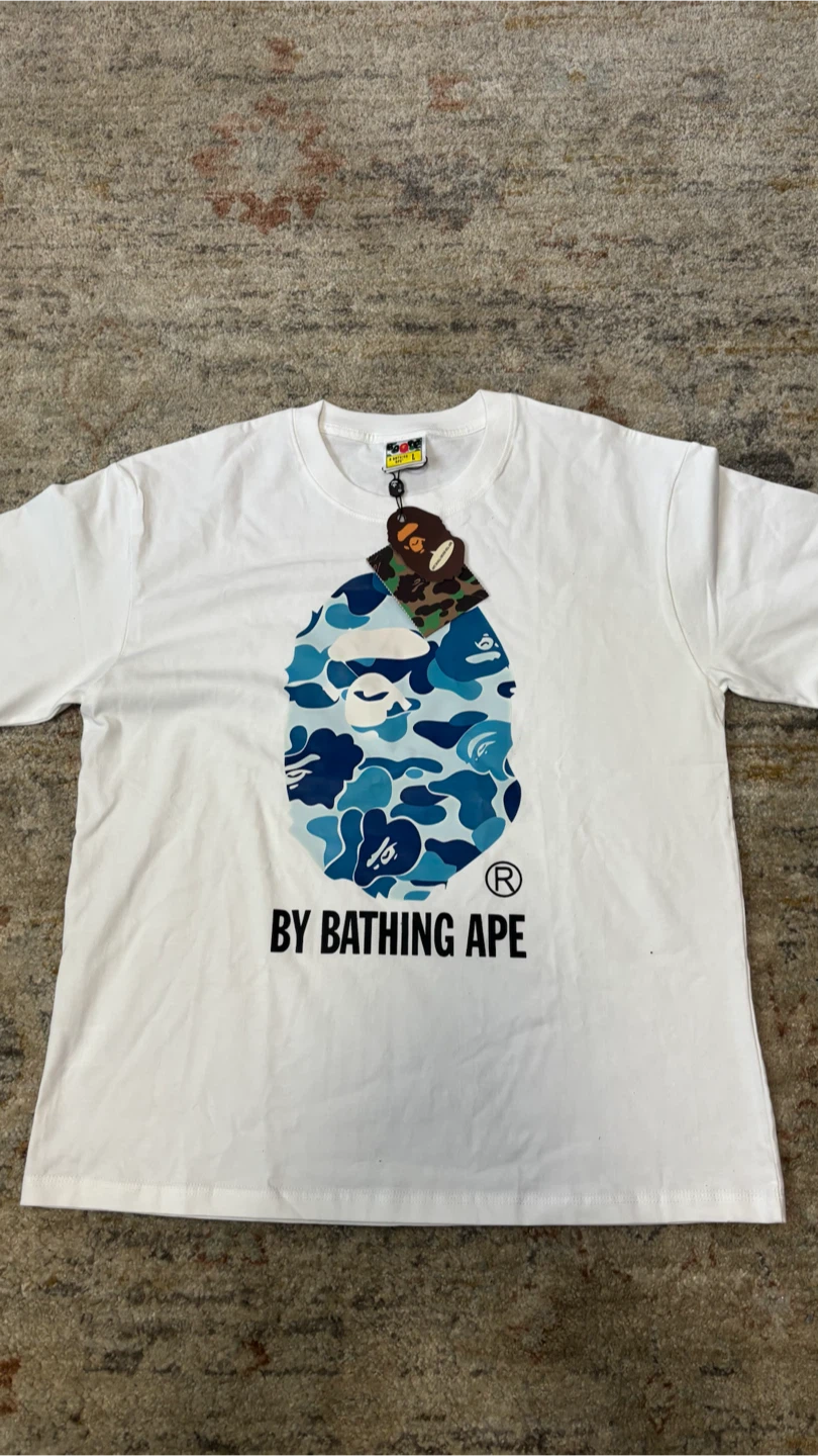 Bape Tee shirt blue large