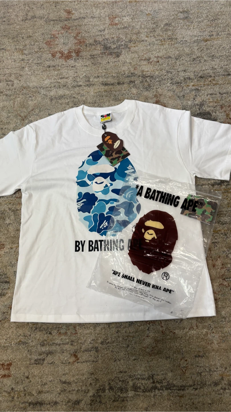 Bape Tee shirt blue large - photo 3