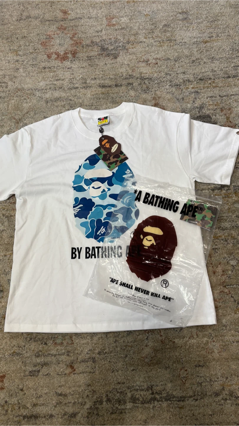 Bape Tee shirt blue large - photo 4