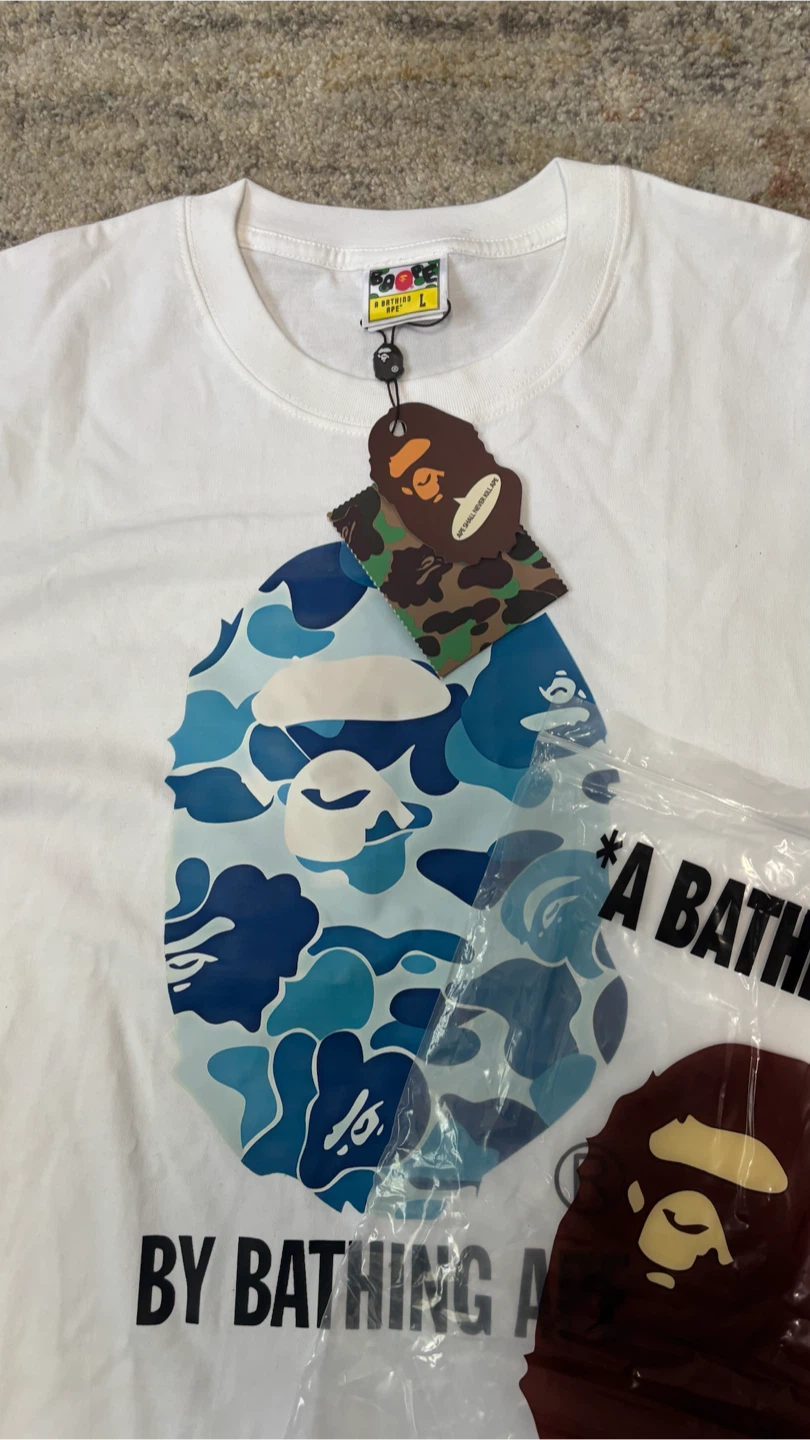 Bape Tee shirt blue large - photo 5