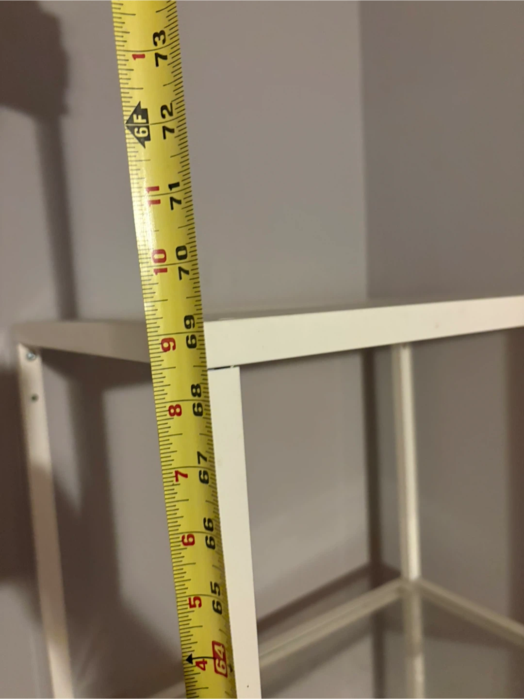 White 4-Tier Shelf Unit with Glass Shelves - photo 3
