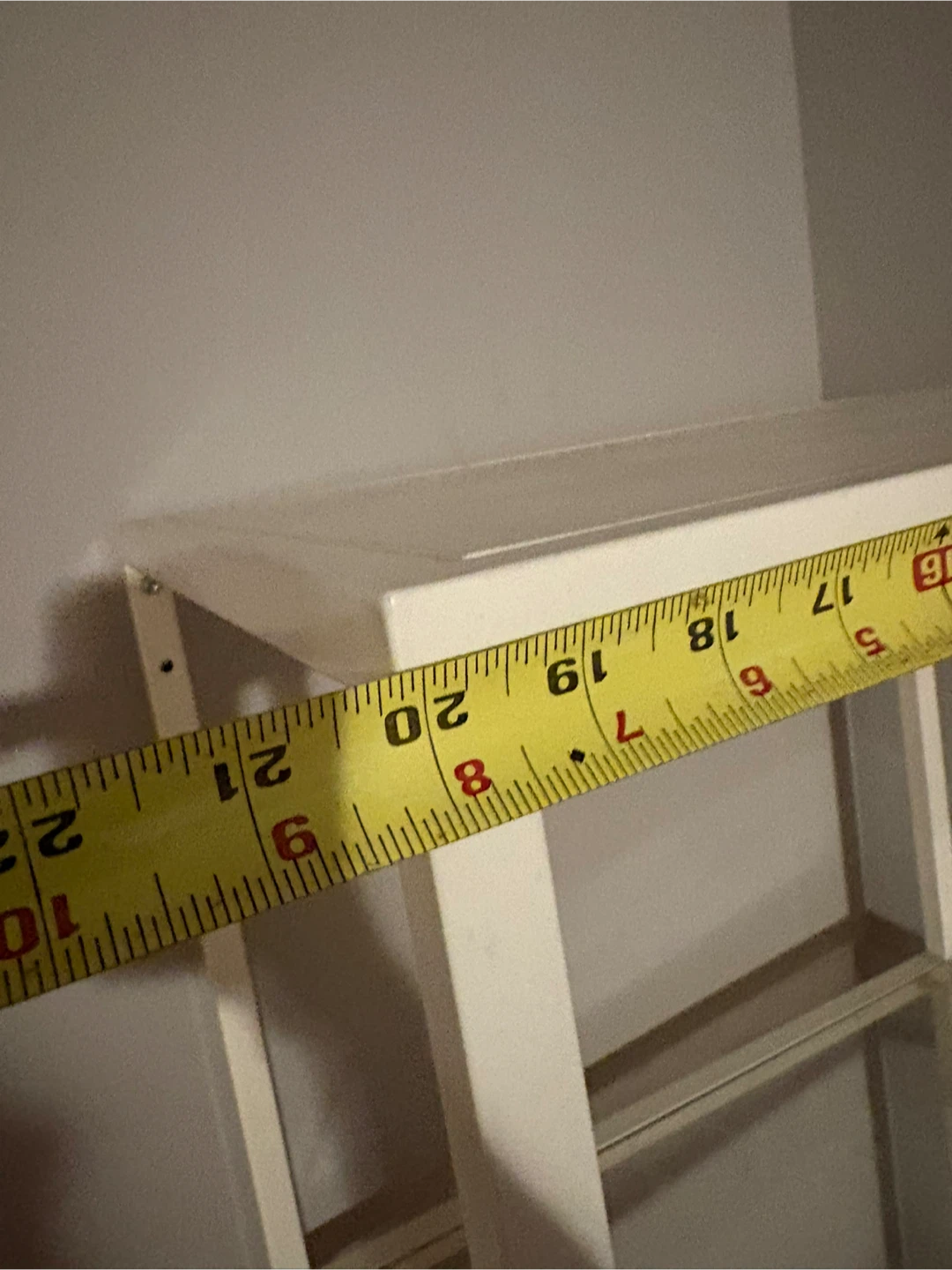 White 4-Tier Shelf Unit with Glass Shelves - photo 4