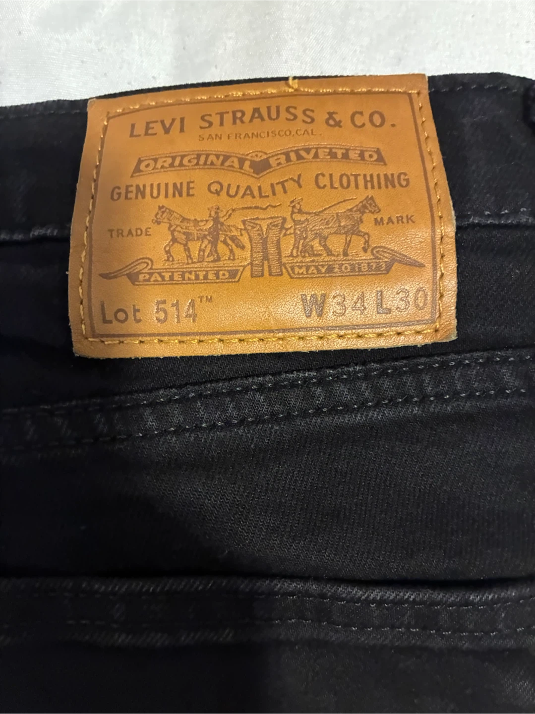 Levi's 514 Black Jeans W34 L30 - photo 3