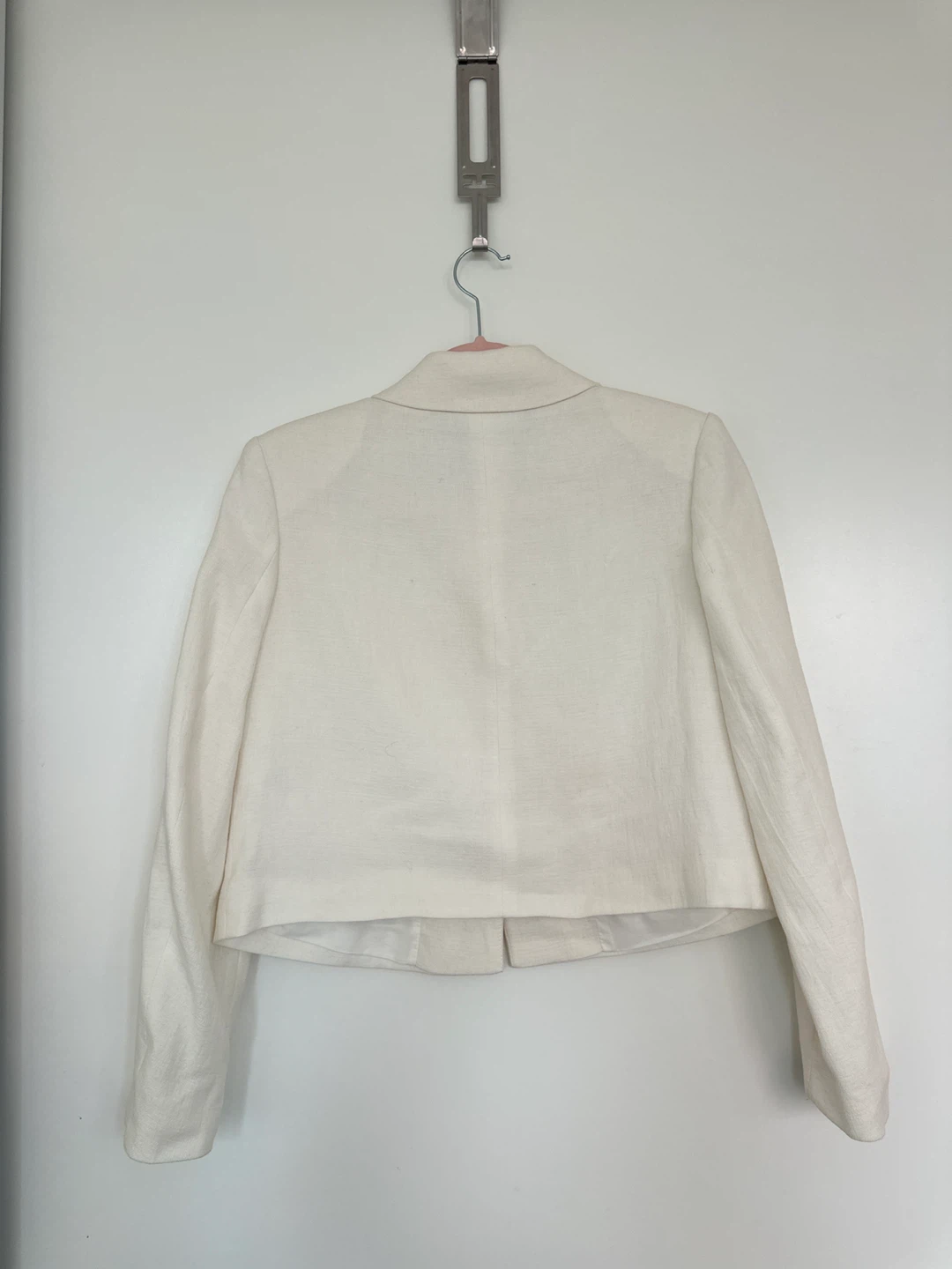 New Zara White Cropped Blazer Jacket - photo 2