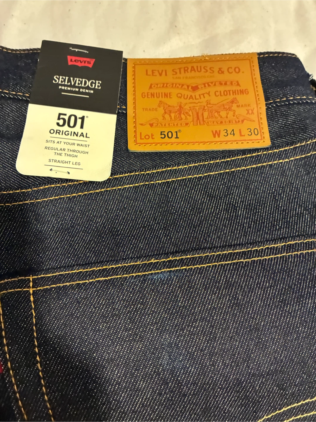 Levi's 501 Original Selvedge Jeans 34x30