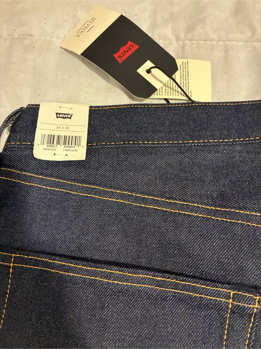 Levi's 501 Original Selvedge Jeans 34x30 - photo 2