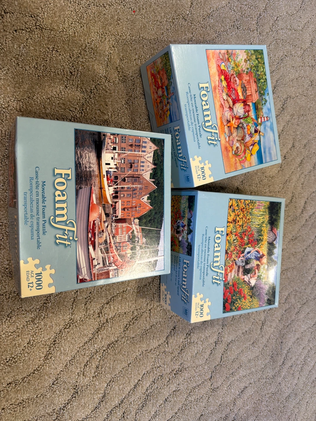 Foam Fit Moveable Foam Puzzles - 1000 Piece (Set of 3)
