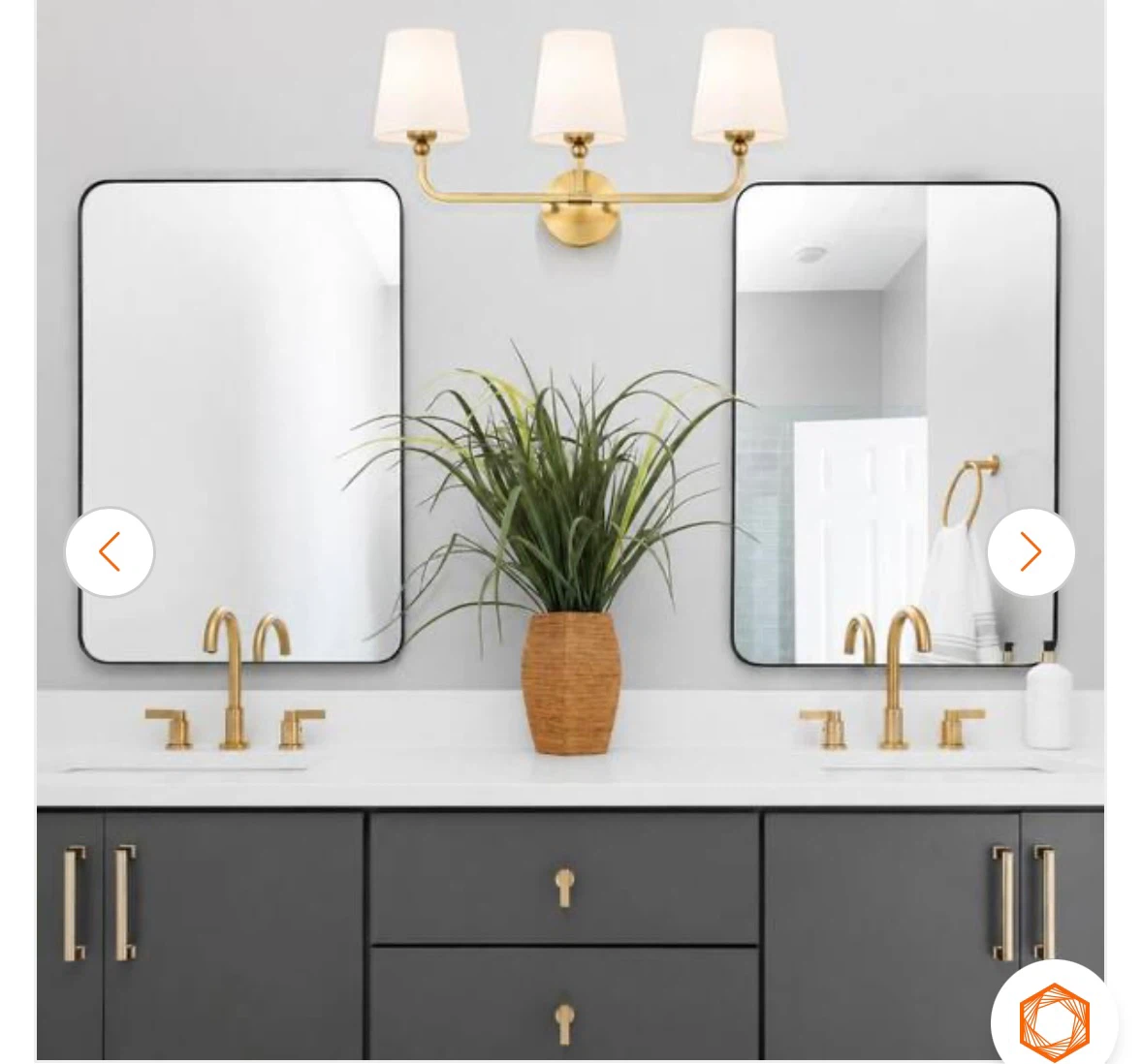 Metwet 3-Light Vanity Light Fixture