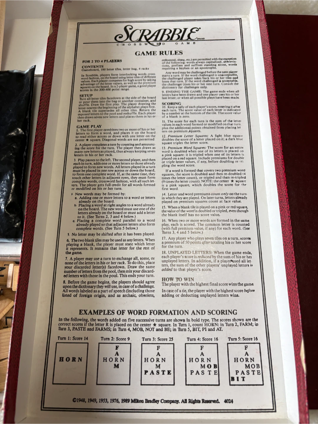 Irwin Scrabble Crossword Game - photo 3