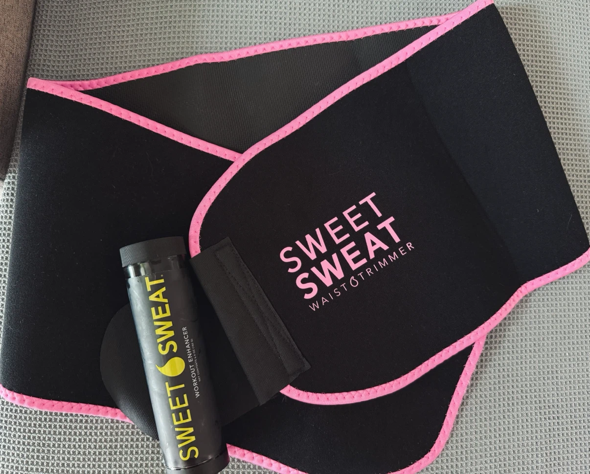 Sweet Sweat Waist Trimmer Belt (Size XL) +Workout Enhancer Gel