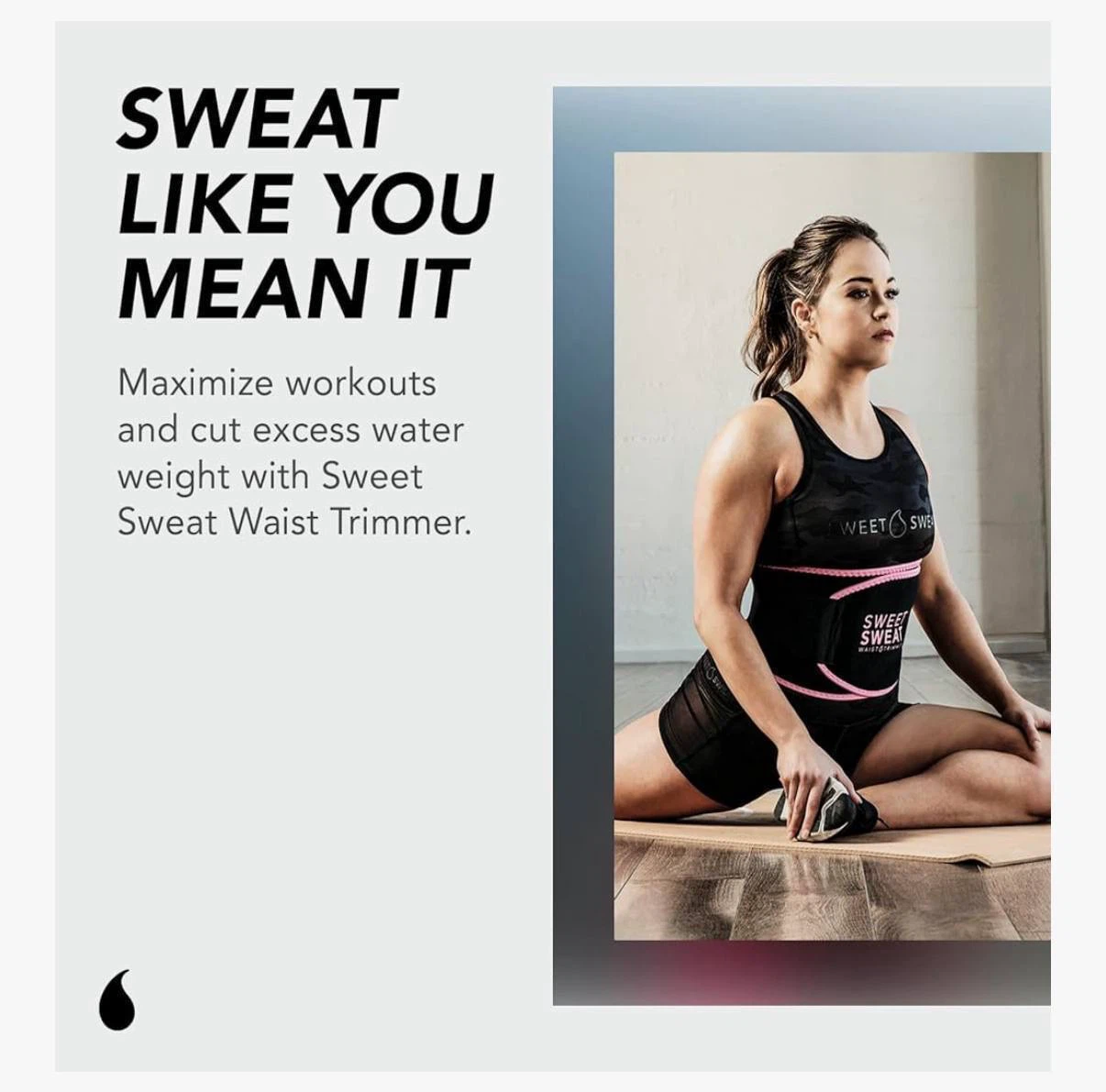 Sweet Sweat Waist Trimmer Belt (Size XL) +Workout Enhancer Gel - photo 3