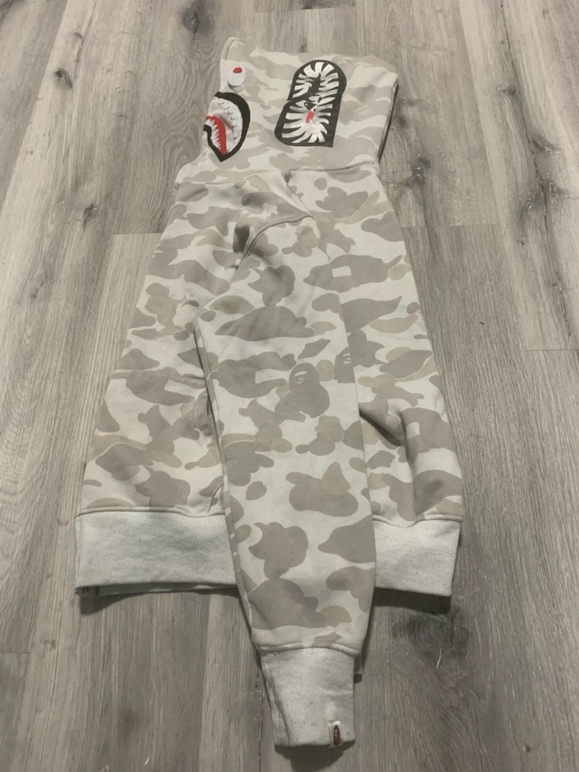 A Bathing Ape Camo Shark Full Zip Hoodie - photo 3