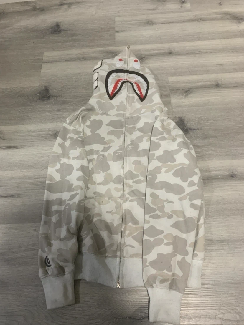 A Bathing Ape Camo Shark Full Zip Hoodie - photo 4