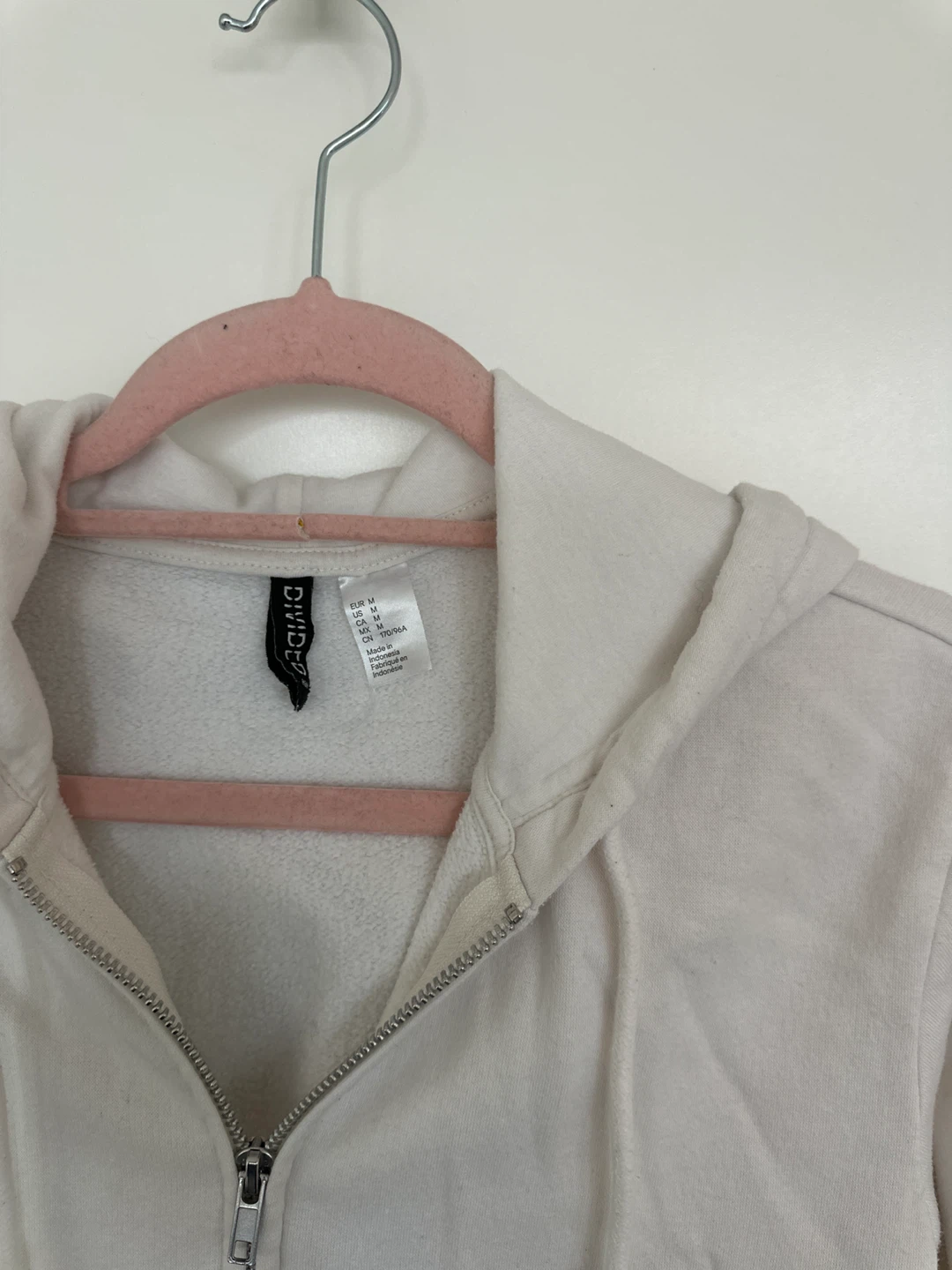 Divided by H&M White Zip-Up Hoodie - photo 2