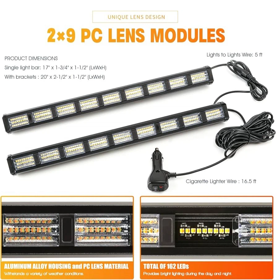 Emergency Strobe Light Bars (2-Pack) - photo 5