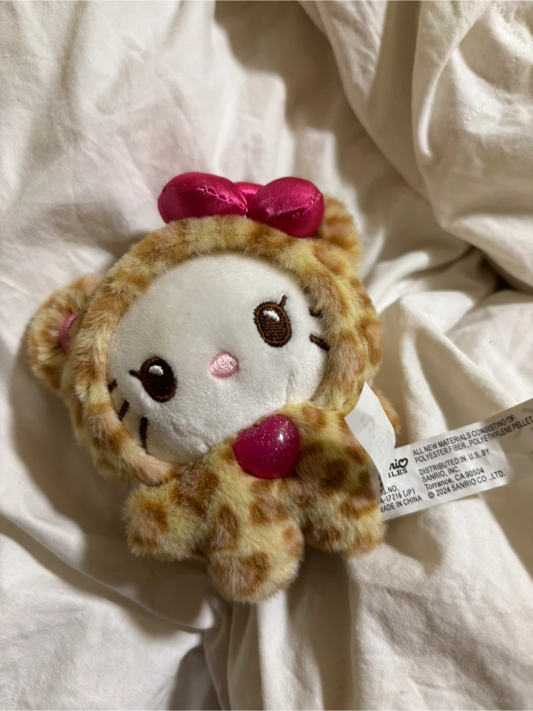 Hello kitty plush keychain