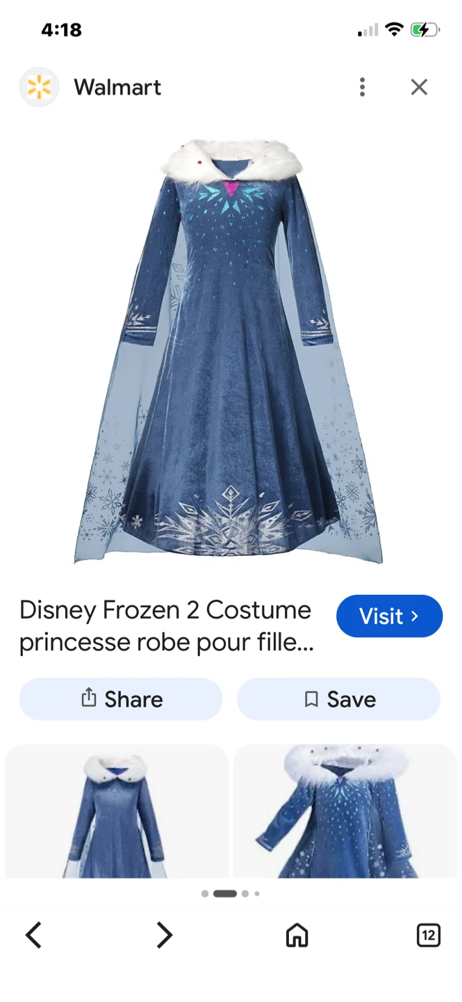 Disney Frozen 2 Elsa Costume Dress - photo 4