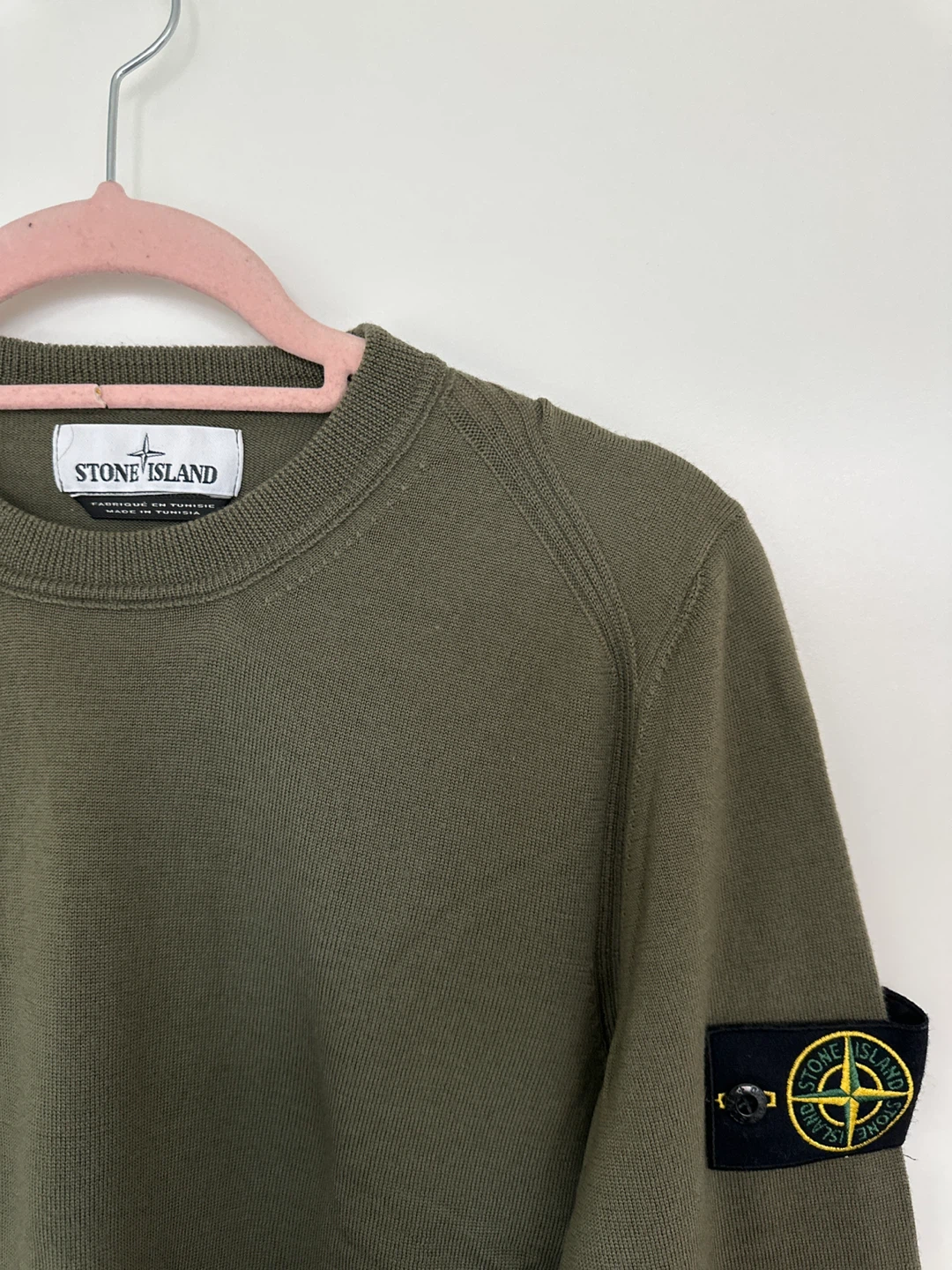 Stone Island Green Wool Sweater Size Medium - photo 3