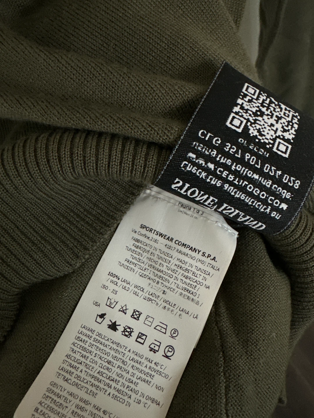 Stone Island Green Wool Sweater Size Medium - photo 4