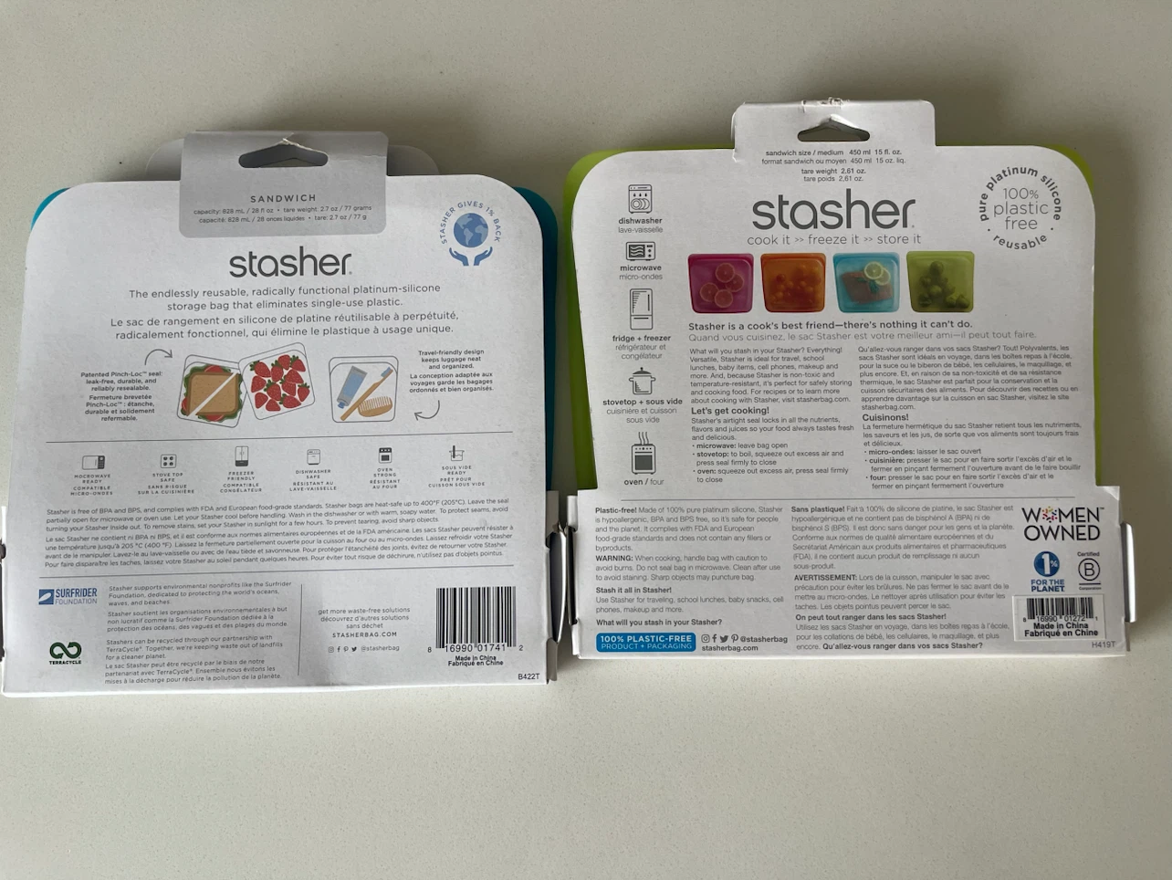 🆕 Stasher Reusable Silicone Sandwich Bag 🌿✨ - photo 5