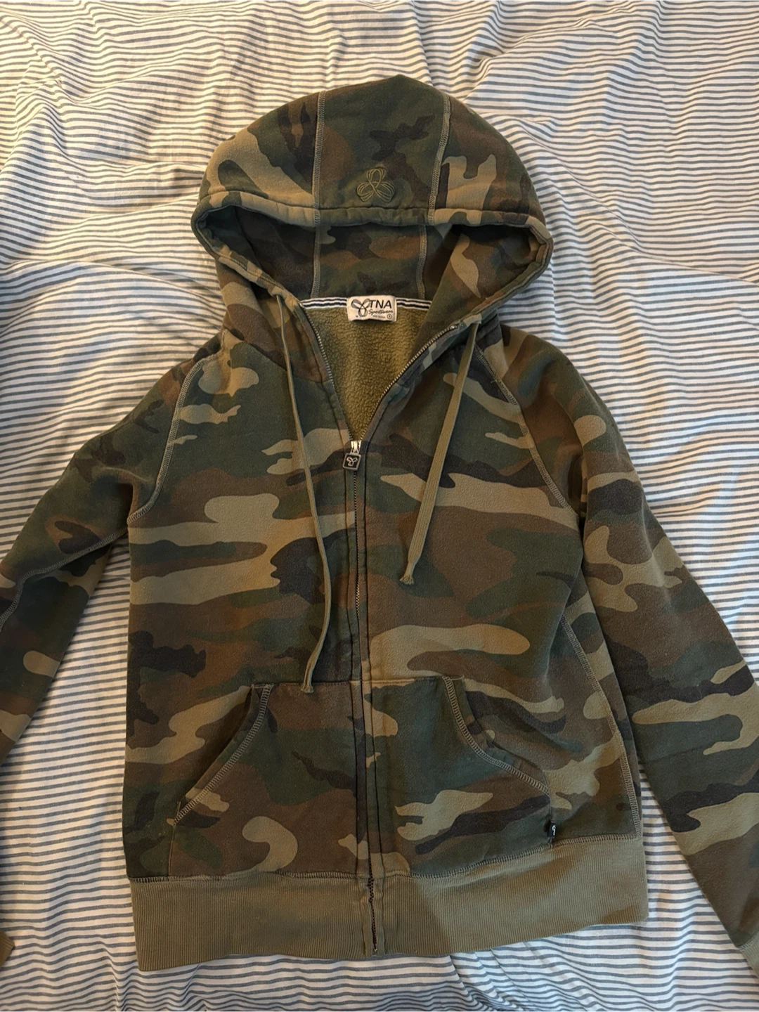TNA Sportswear Camo Zip-Up Hoodie