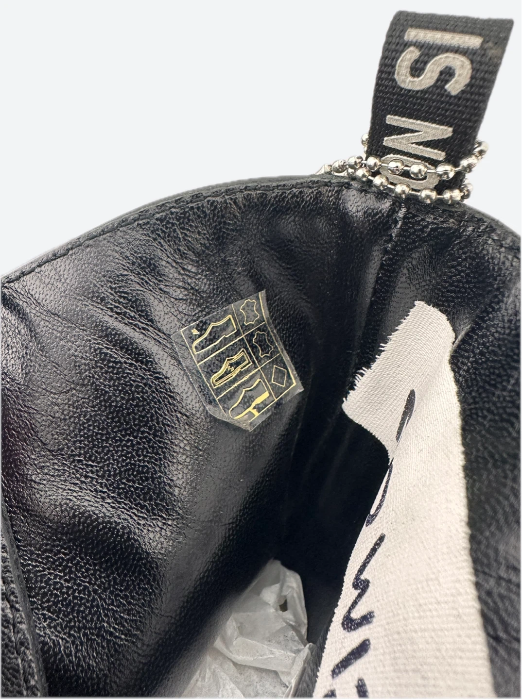 John Richmond Leather Front-Zip Combat Quote Boots Black - photo 5