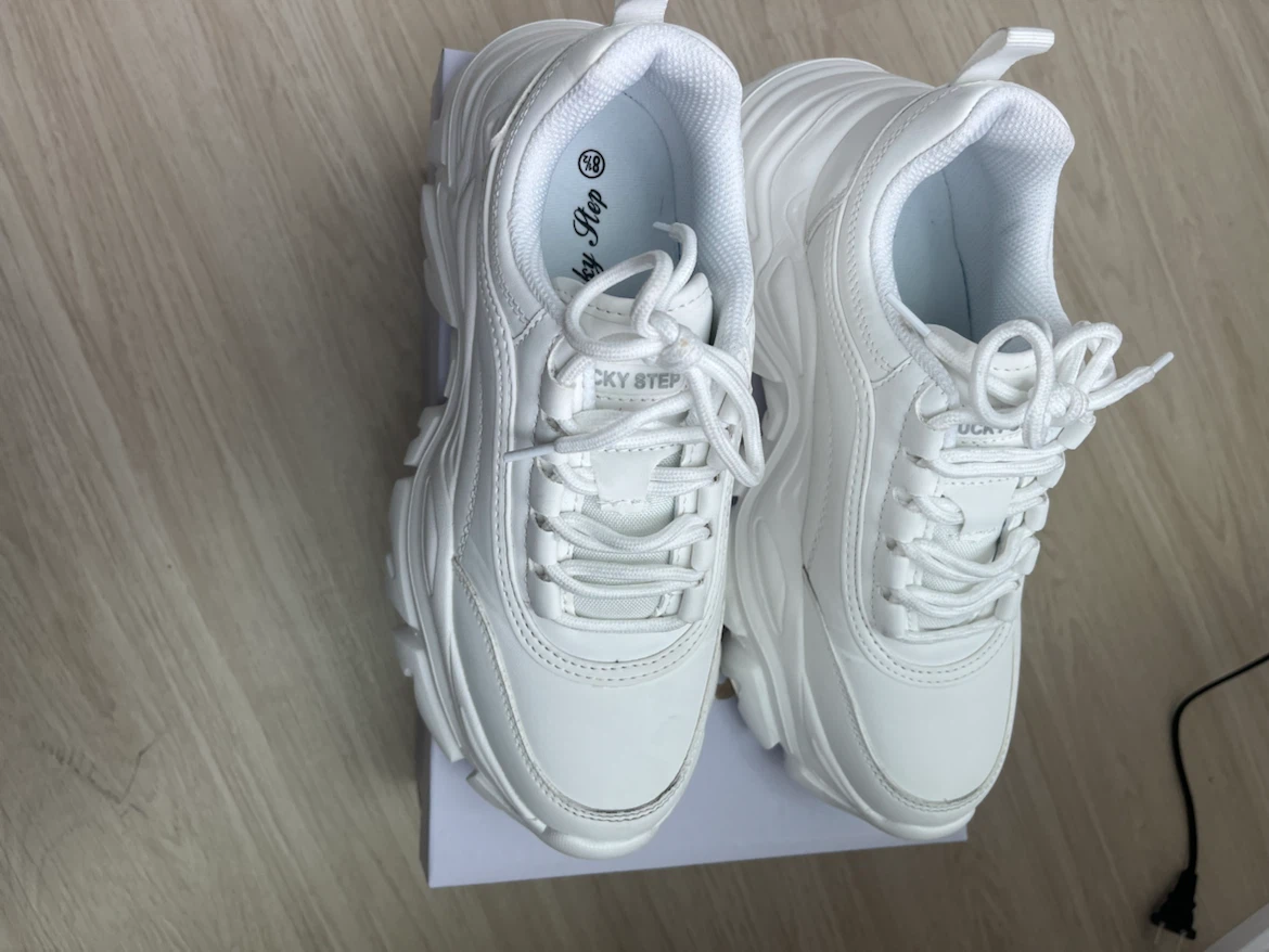 Lucky Step White Chunky Sneakers - photo 2