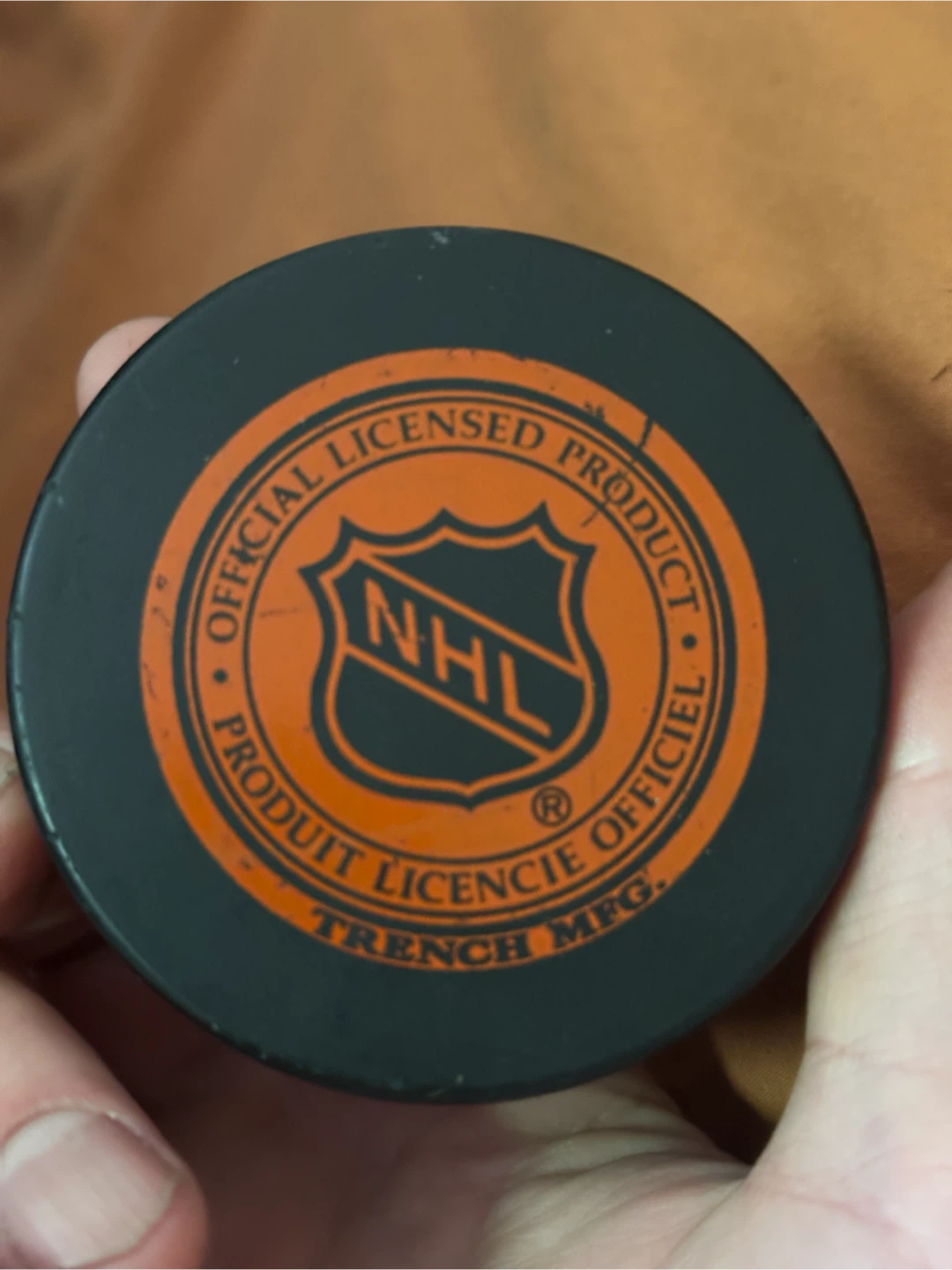 Rare Vtg San Jose Sharks NHL Puck Trench Mfg EXCNT - photo 3