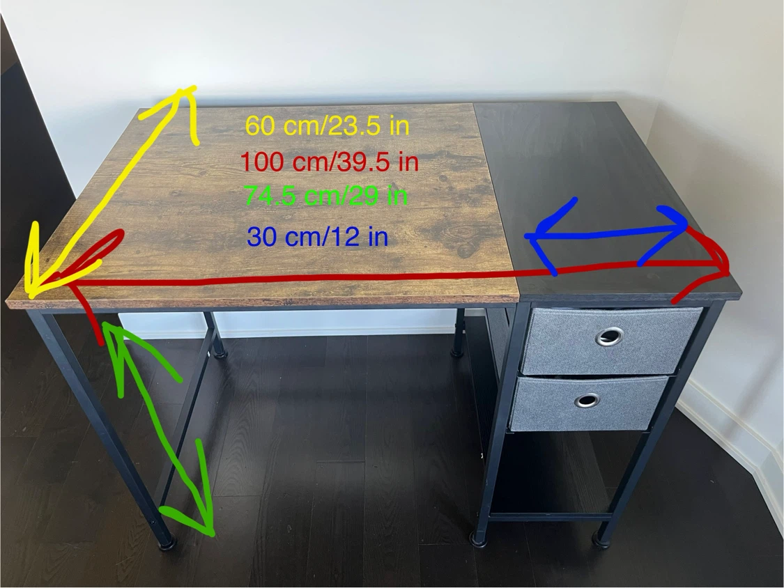 Desk with Storage Drawers - photo 2