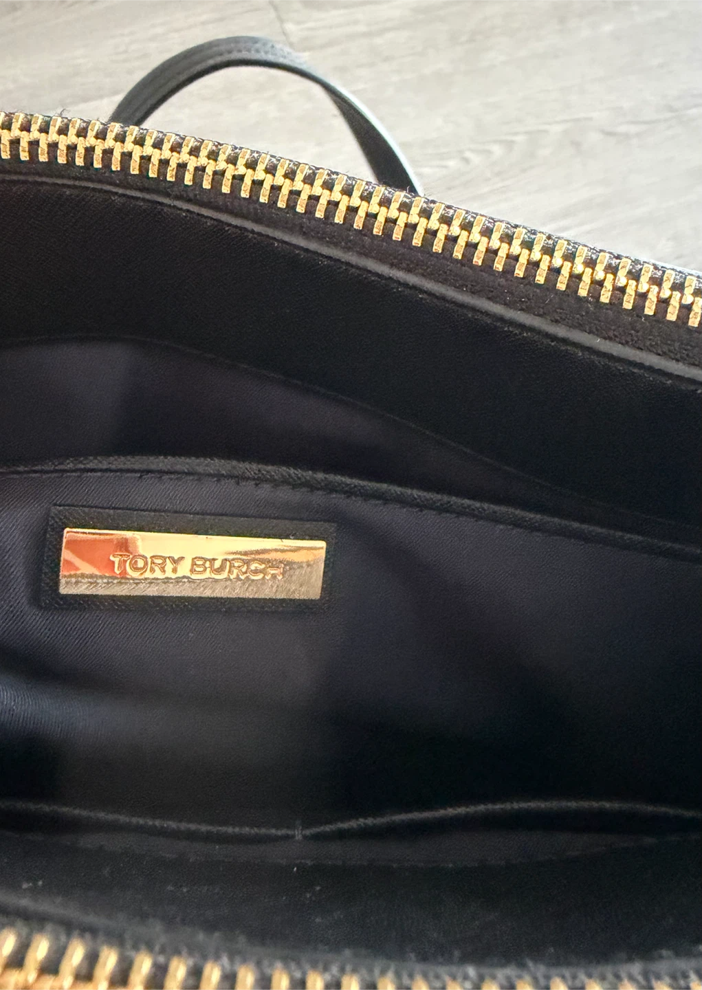 Tory Burch Black Leather Tote Bag - photo 2