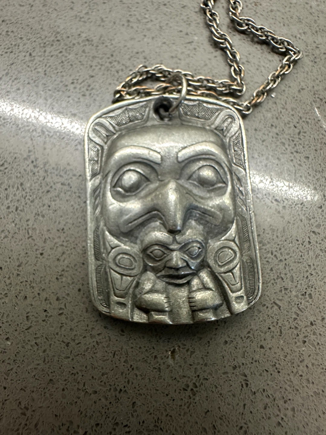 VINTAGE HAIDA NORTHWEST COAST NECKLACE INDIGENOUS JEWELLERY ART