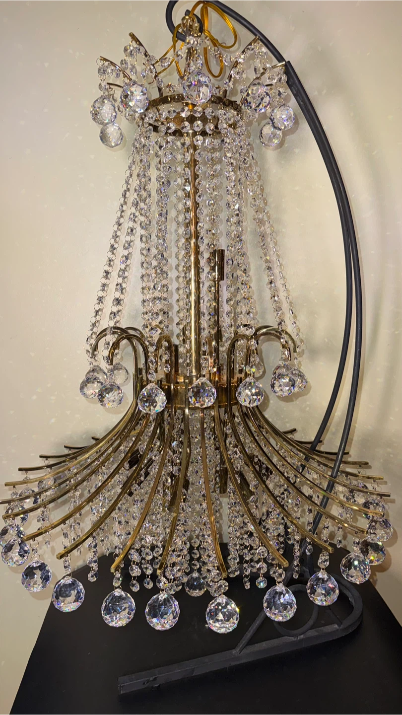 Vintage Unique Crystal Chandelier Pendant Light Fixture