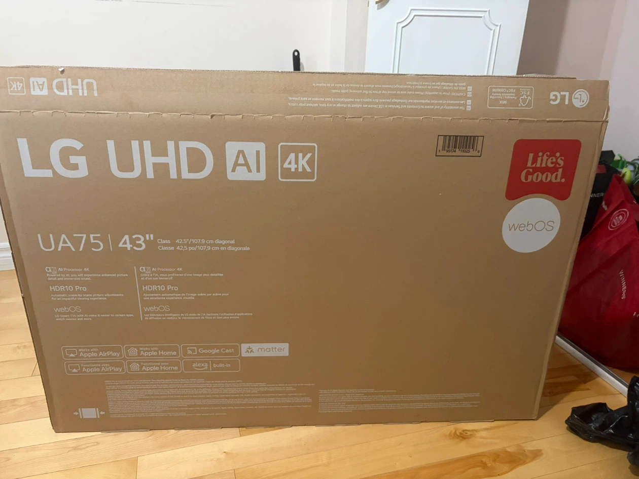 LG UHD AI 4K Television - 43" UA75