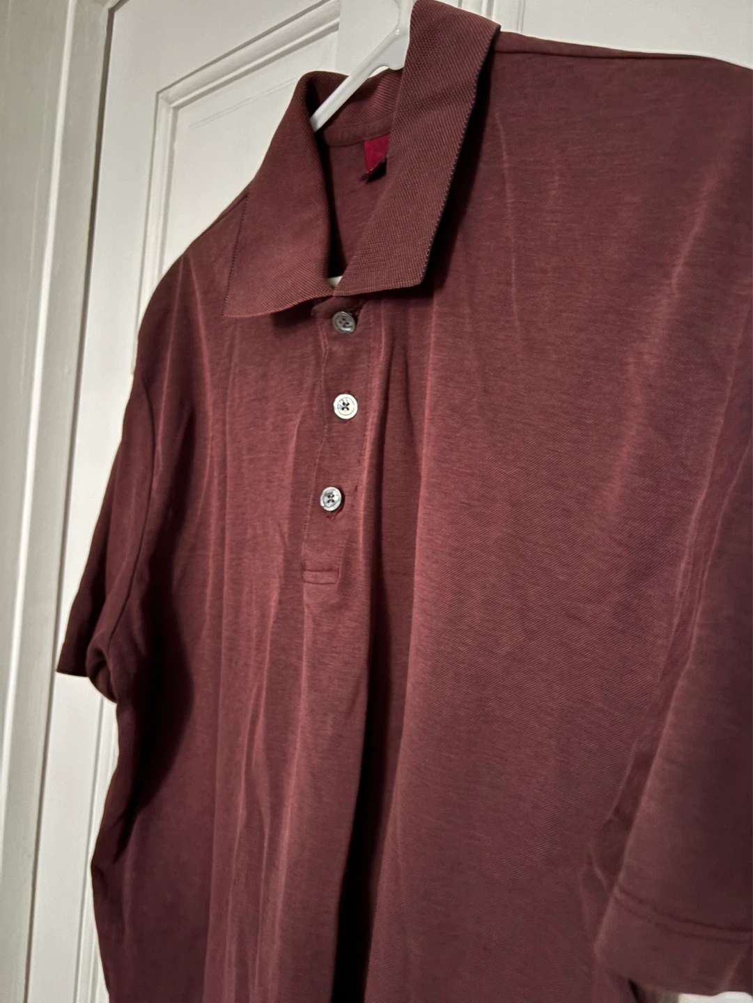 Men's Burgundy Polo Shirt - photo 3