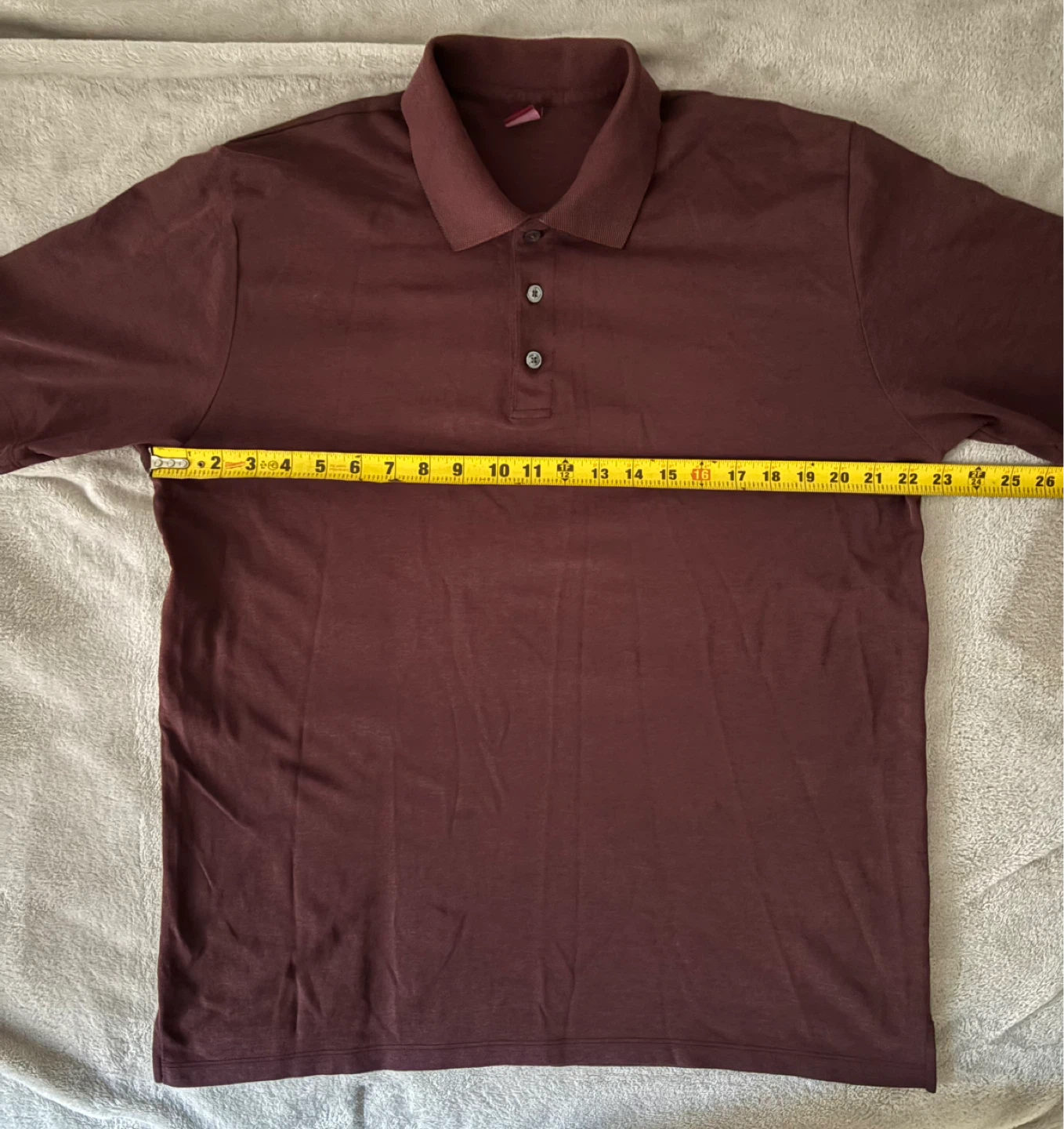 Men's Burgundy Polo Shirt - photo 5