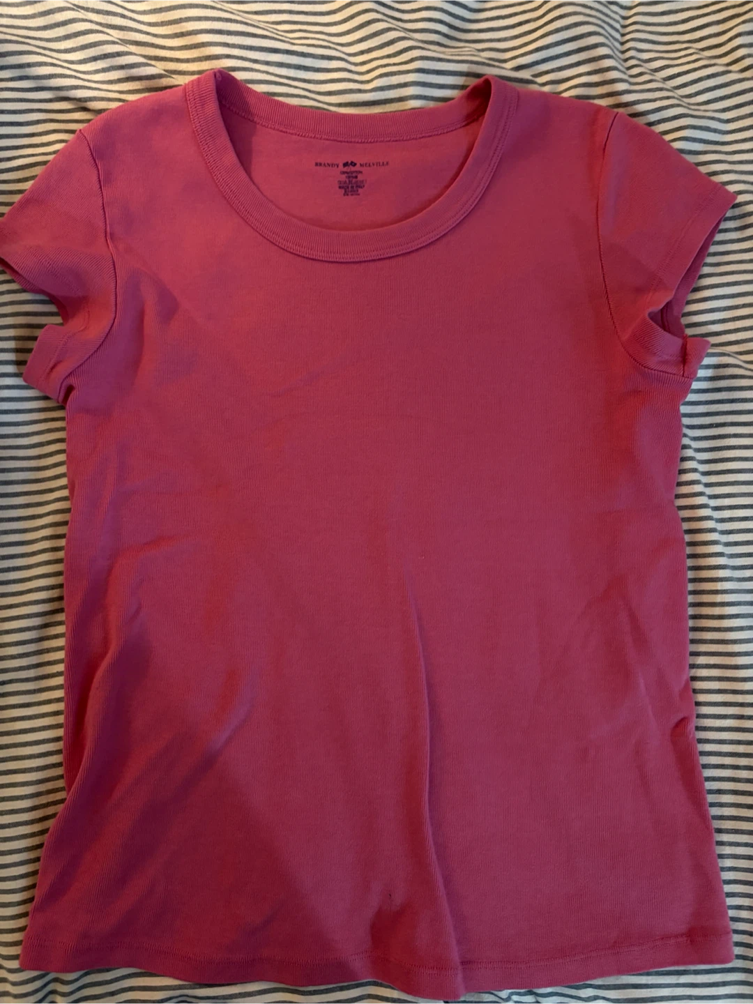 Brandy Melville Pink Cotton T-Shirt