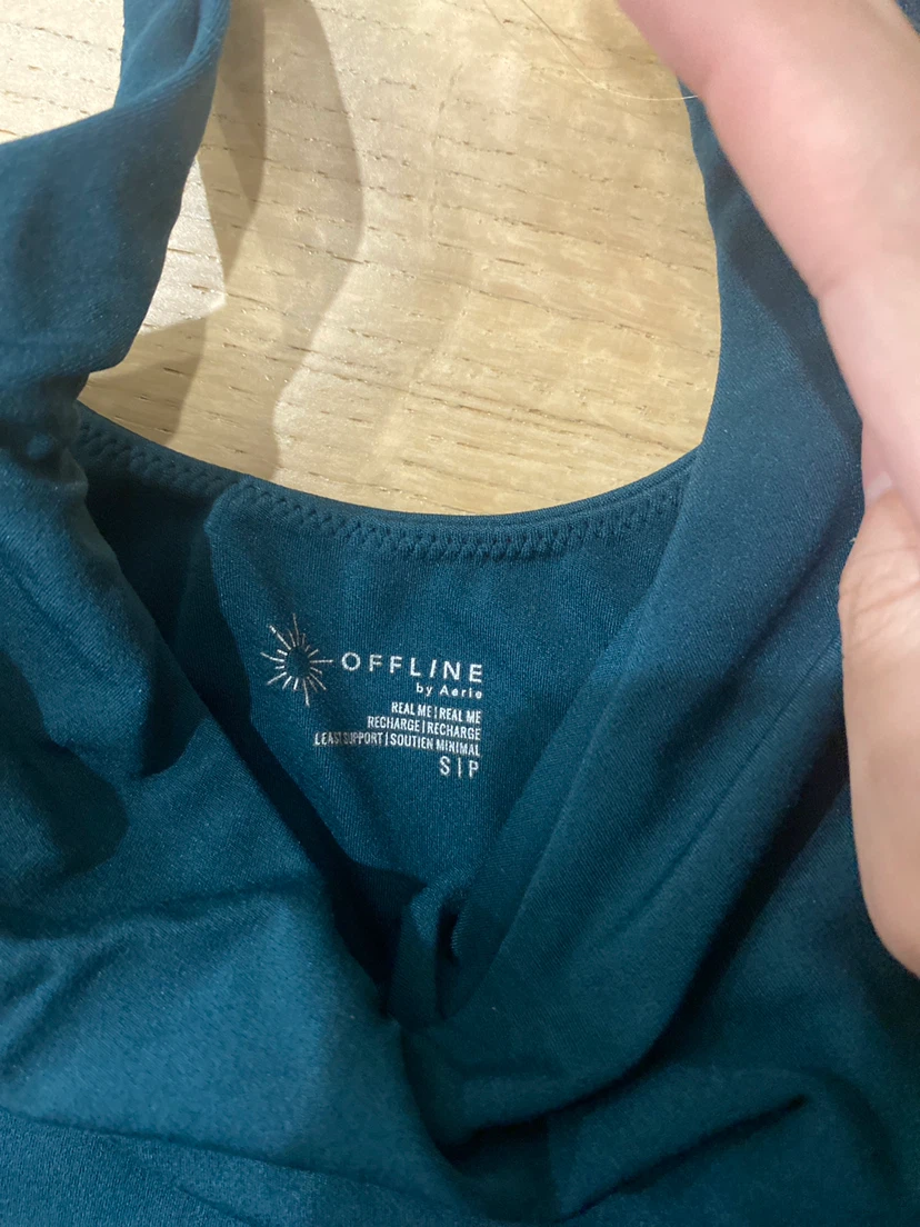 OFFLINE by Aerie Teal Sports Bra - photo 2