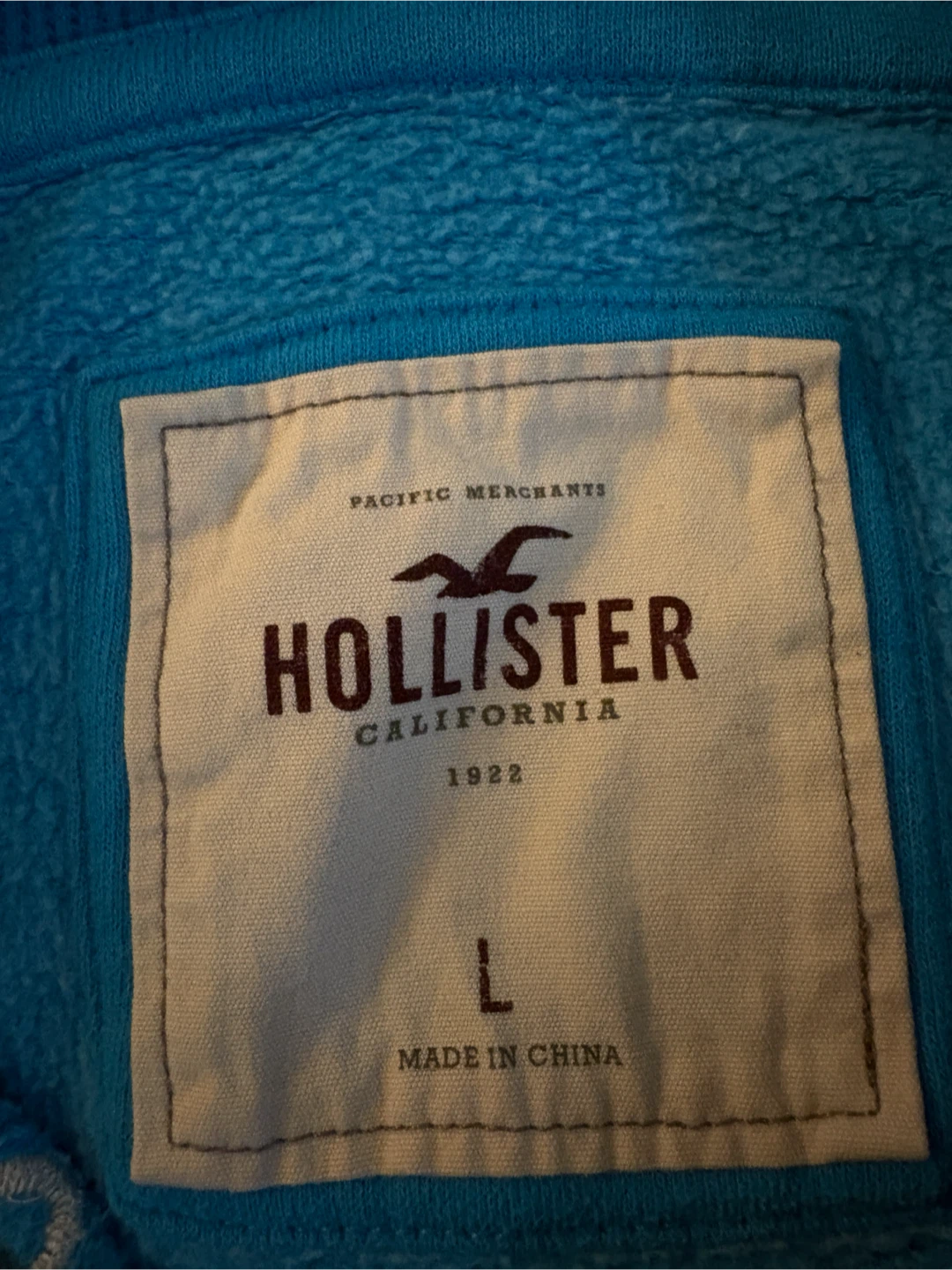 Vintage Hollister Blue Zip-Up Hoodie - photo 2