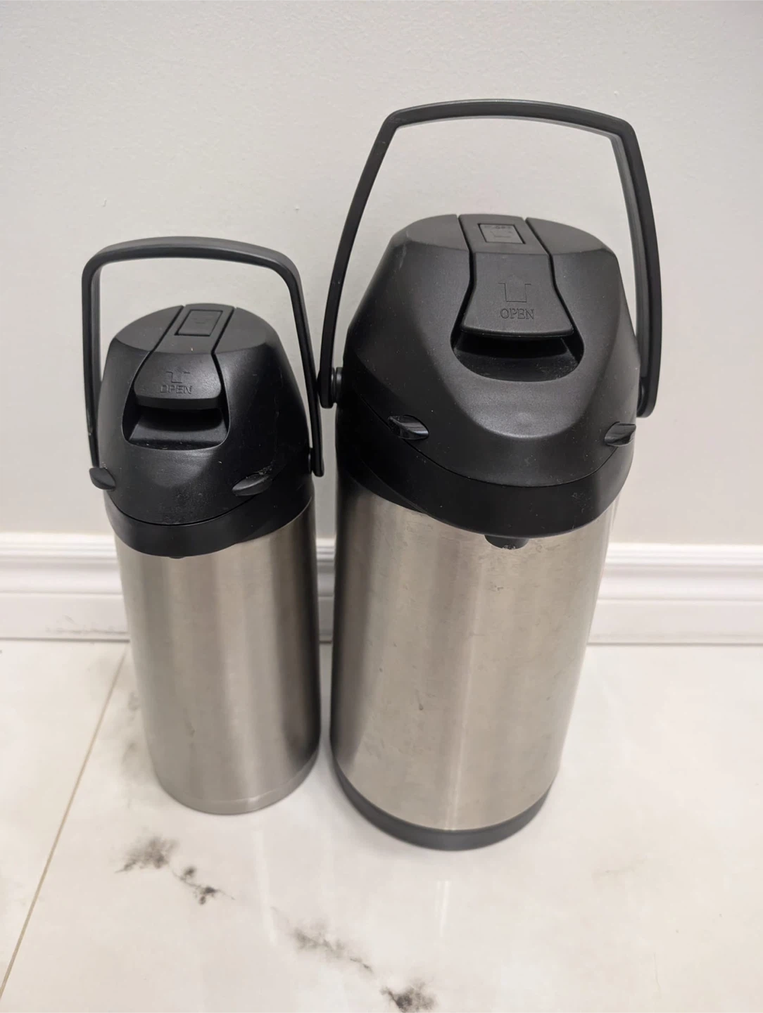 2 Stainless Steel Airpot Thermal Dispensers