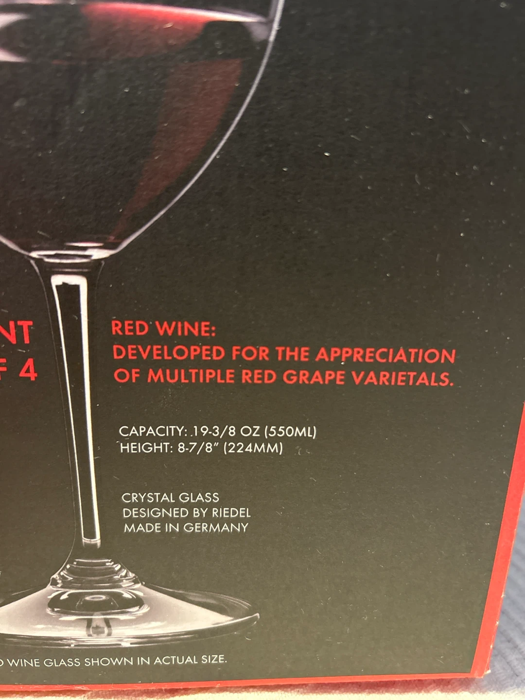 7 Riedel Vivant 550ml red wine glasses - photo 2