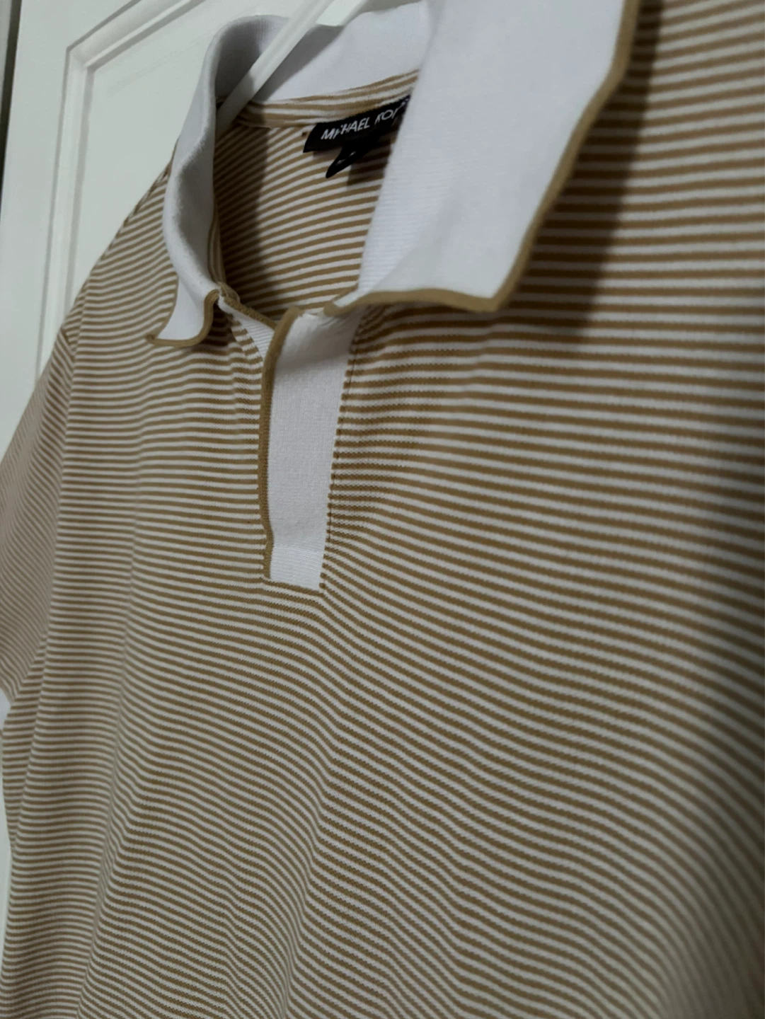 Michael Kors Striped Polo Shirt Size M - photo 3