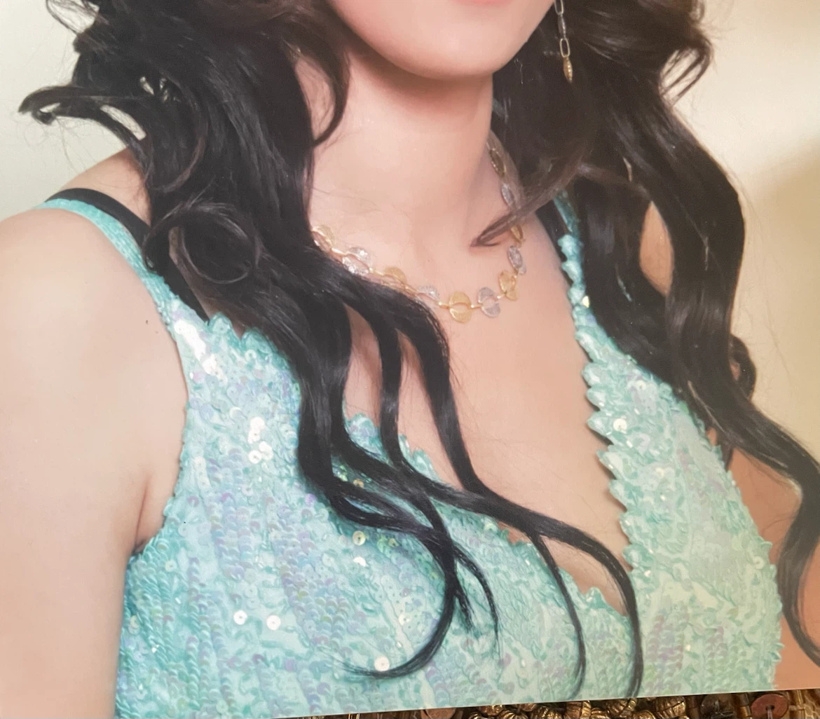 Sparkly Teal Sequin Gown - photo 5