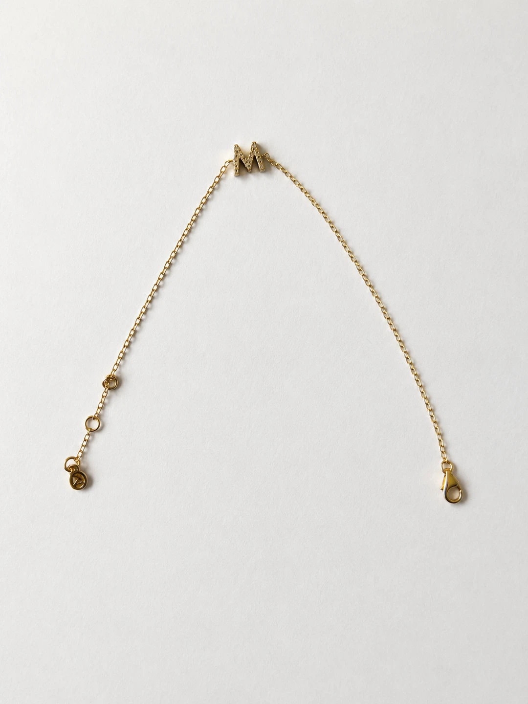 Mejuri Diamond Letter “W” Bracelet – Gold & Natural Diamonds - photo 2